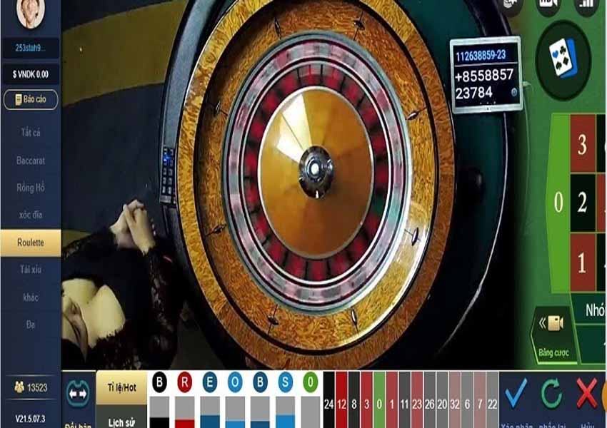 Chọn Game Roulette và tiến hành đặt cược