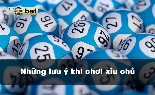 Những lưu ý khi chơi xỉu chủ