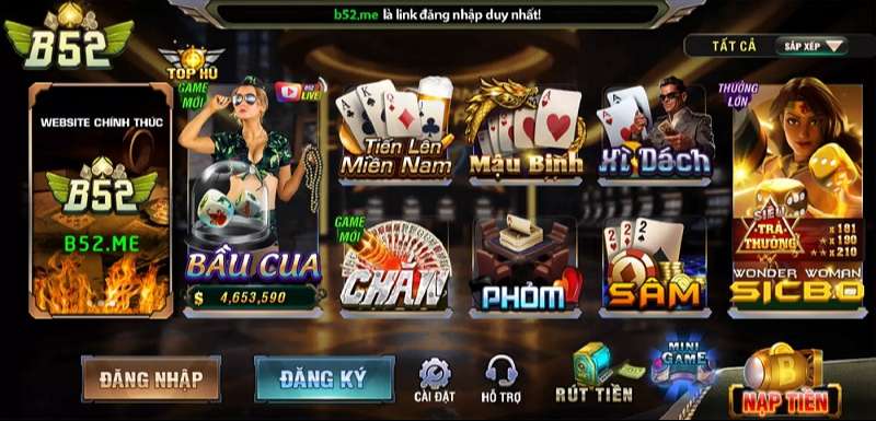 B52 Club là cổng game Rồng Hổ được nhiều anh em hưởng ứng