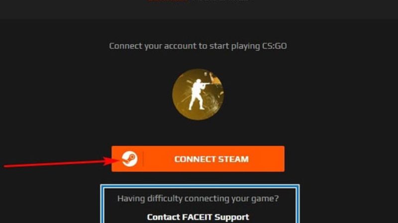 Bấm Connect Steam để liên kết Steam