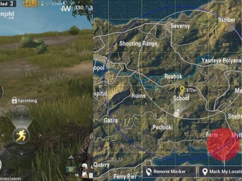 bản đồ trong pubg mobile