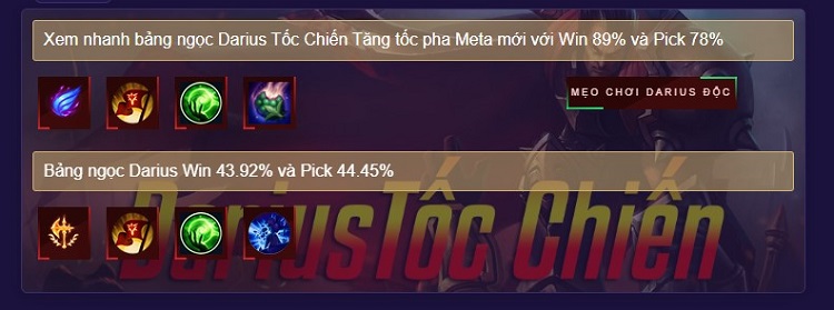 bảng ngọc darius tốc chiến