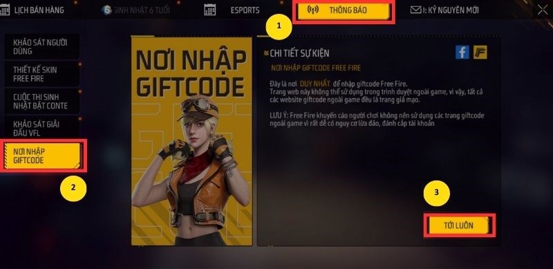 code Free Fire mới nhất