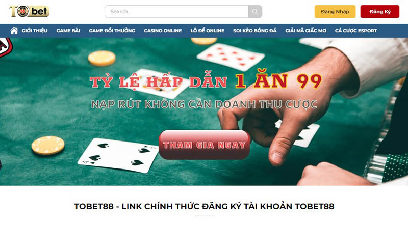 Các bước cược Bida online tại TOBET88