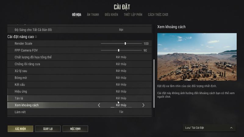 setting pubg pc