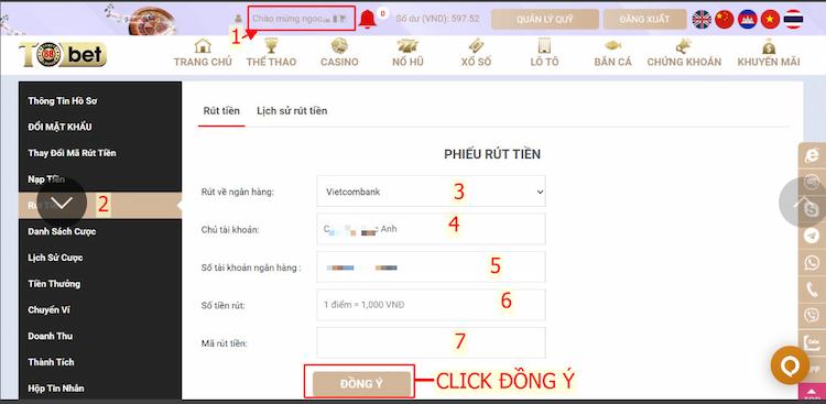 cách rút tiền trên tobet88