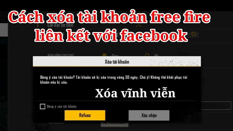 Cách xóa tài khoản Free Fire Facebook vĩnh viễn