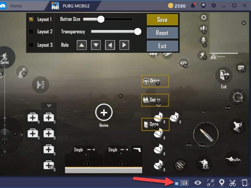 Chỉnh nút bấm trong pubg mobile