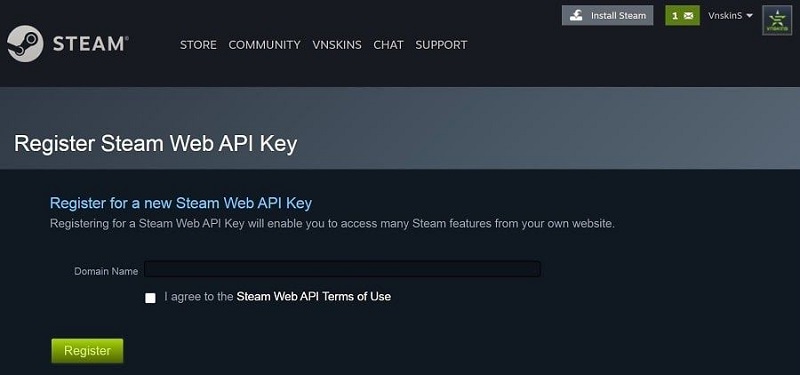 Chưa có API Key thì bạn cần tạo API Key