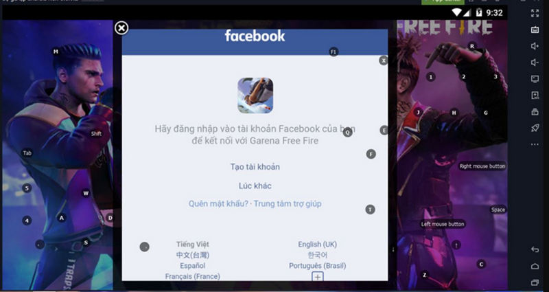 cách đăng nhập Free Fire bằng facebook