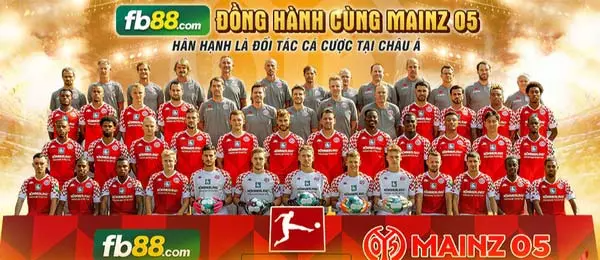 FB88 là đối tác cá cược chính thức của CLB Mainz 05