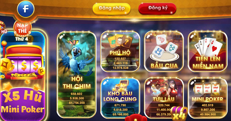 Kho game bài đổi thưởng khổng lồ