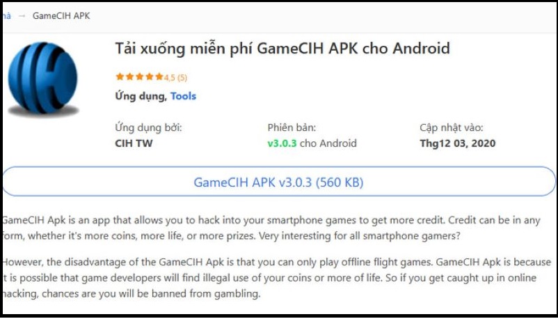 GameCIH là tool hack trò chơi bầu cua cực đỉnh