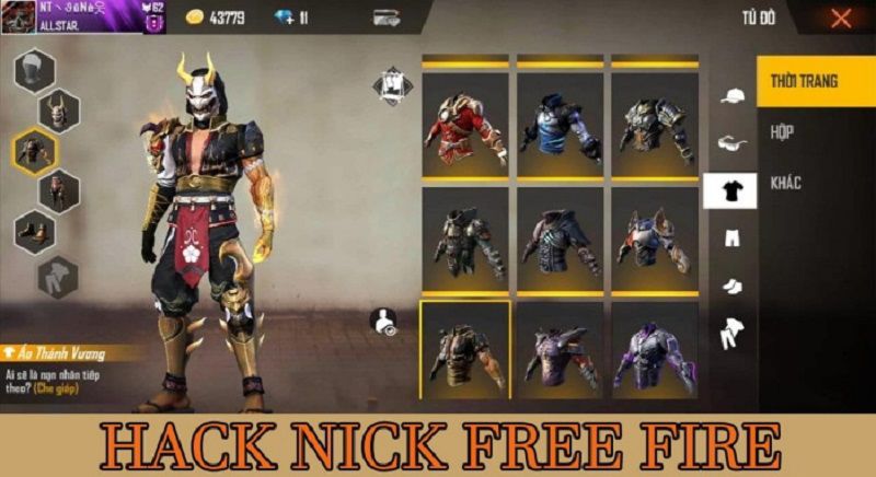 Hack nick Free Fire để chiếm đoạt tài sản