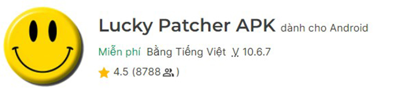 Phần mềm sửa đổi ứng dụng Lucky Patcher