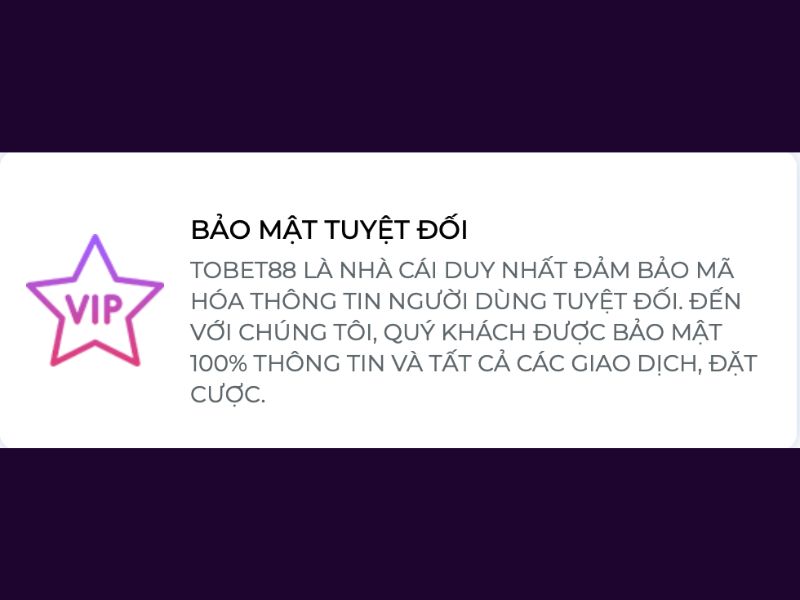 Quyền lợi của người chơi tại TOBET88 