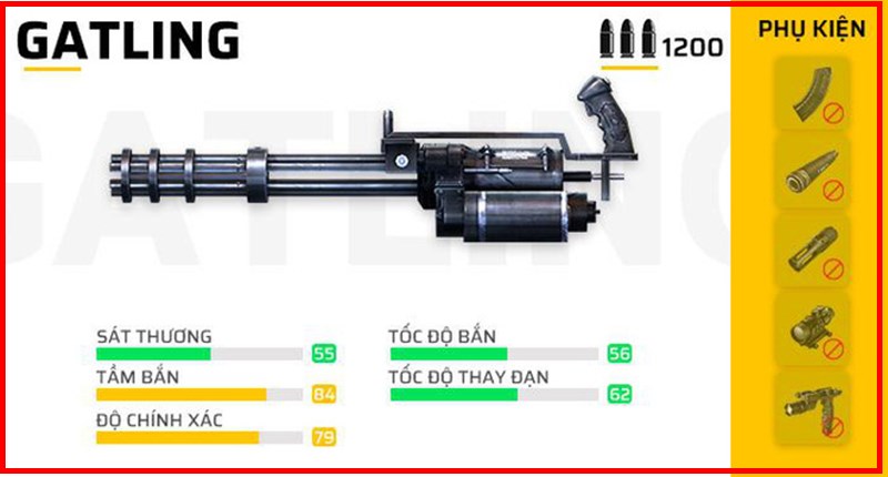 Súng xoay nòng có tỷ lệ tìm thấy hiếm