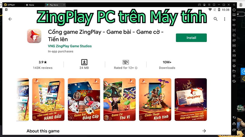 Tải Xì Tố ZingPlay trên máy tính qua trình giả lập