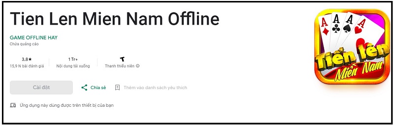 đánh bài tiến lên offline