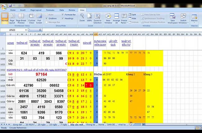 phần mềm tính lô de bằng excel miễn phí