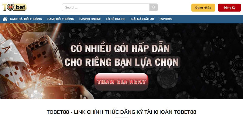 TOBET88 là nhà cái Blackjack uy tín hàng đầu được nhiều người chơi cược lựa chọn