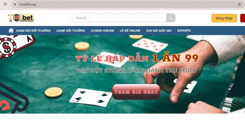 TOBET88 là sân chơi Poker đình đám