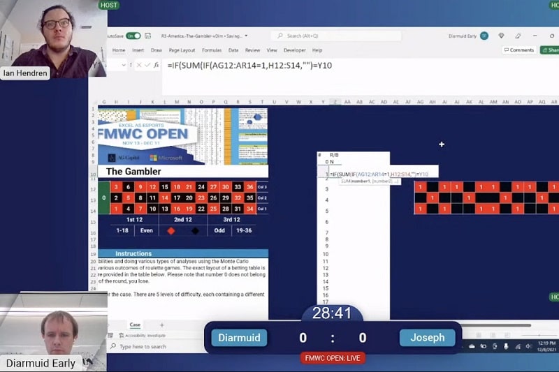 diễn biến 1 trận đấu microsoft excel esport