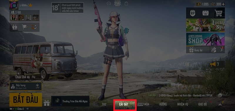 setting pubg mobile mới nhất